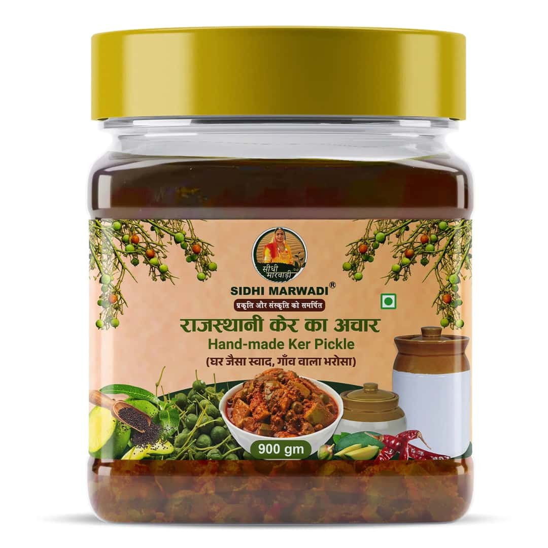 Rajasthani Ker Achar 900g jar by Sidhi Marwadi