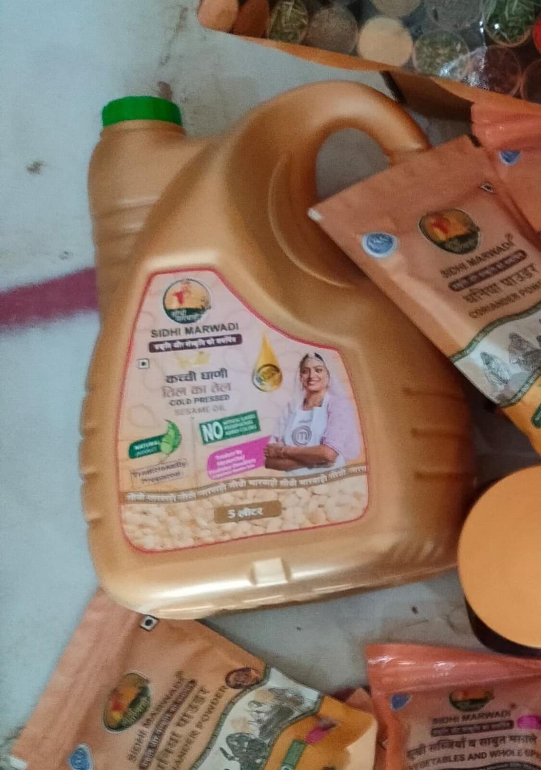 Customer photo — cold pressed sesame oil 5l kacchi ghani