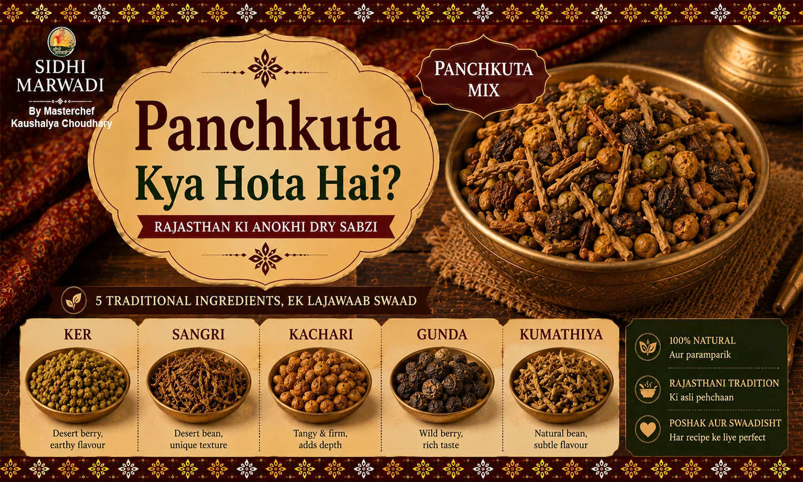 Panchkuta traditional Rajasthani dry vegetable guide by Sidhi Marwadi