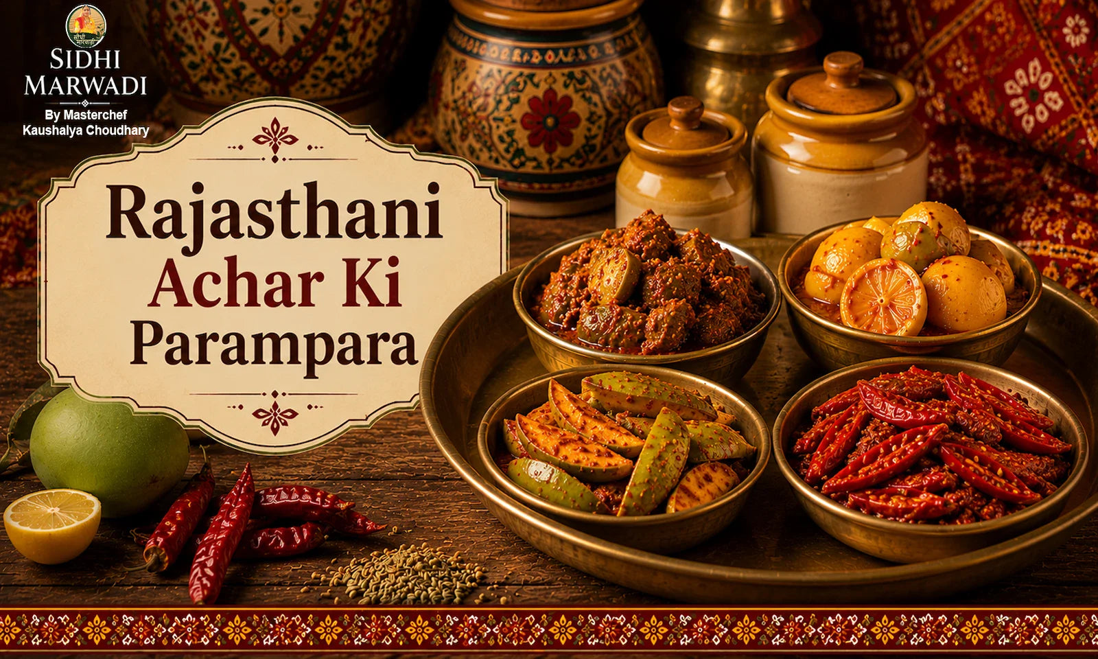 Rajasthani achar tradition by Sidhi Marwadi