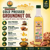 Cold Pressed Groundnut Oil 1L – Kachchi Ghani Mungfali Tel