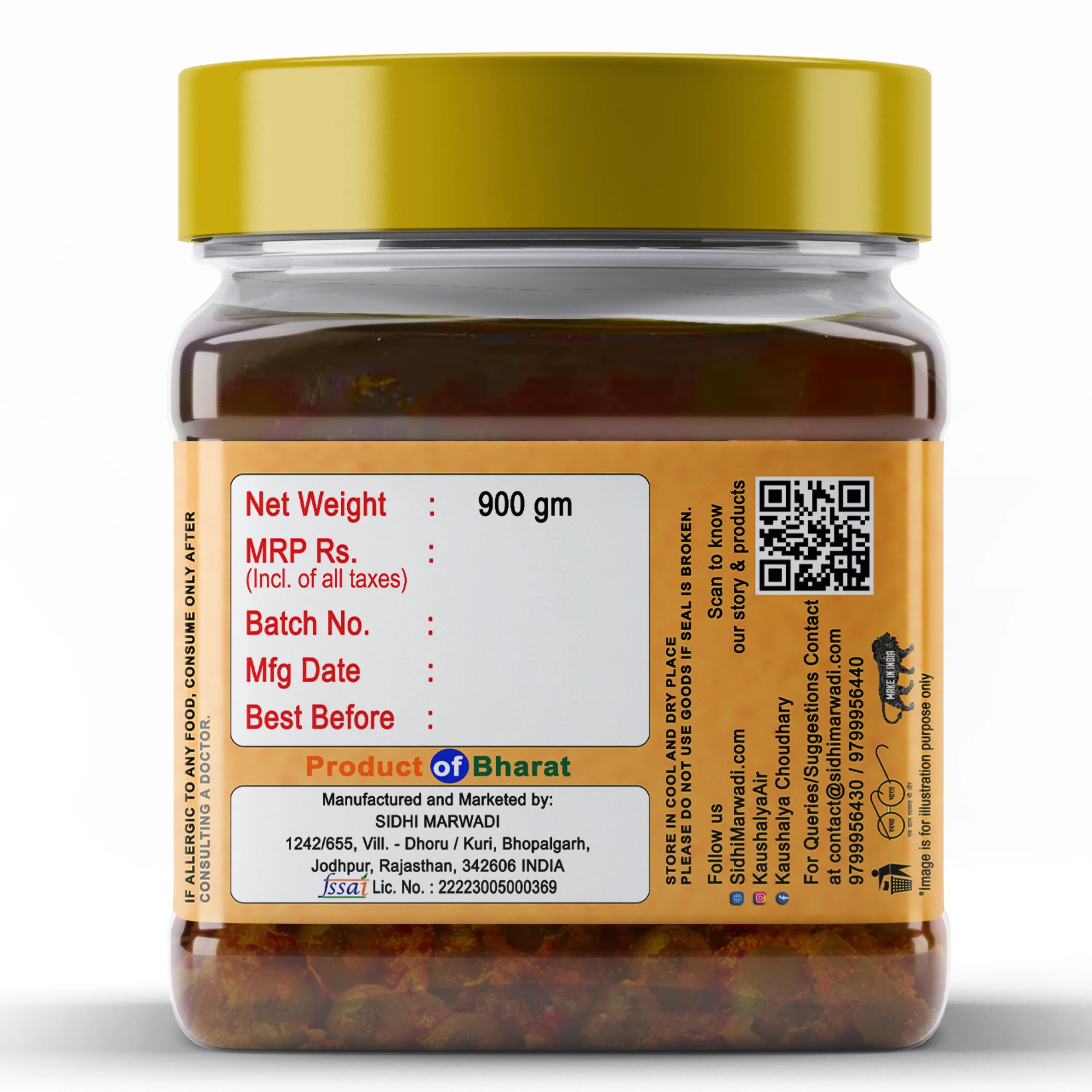 Rajasthani Ker Pickle 900g | Ker Achar | Sidhi Marwadi