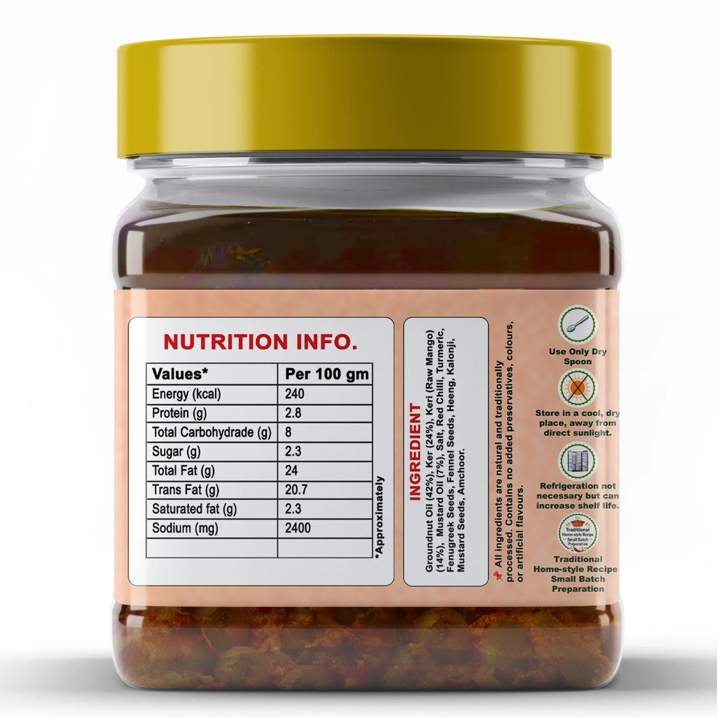 Rajasthani Ker Pickle 900g | Ker Achar | Sidhi Marwadi