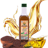 Cold pressed mustard oil 500ml with sarson seeds by Sidhi Marwadi