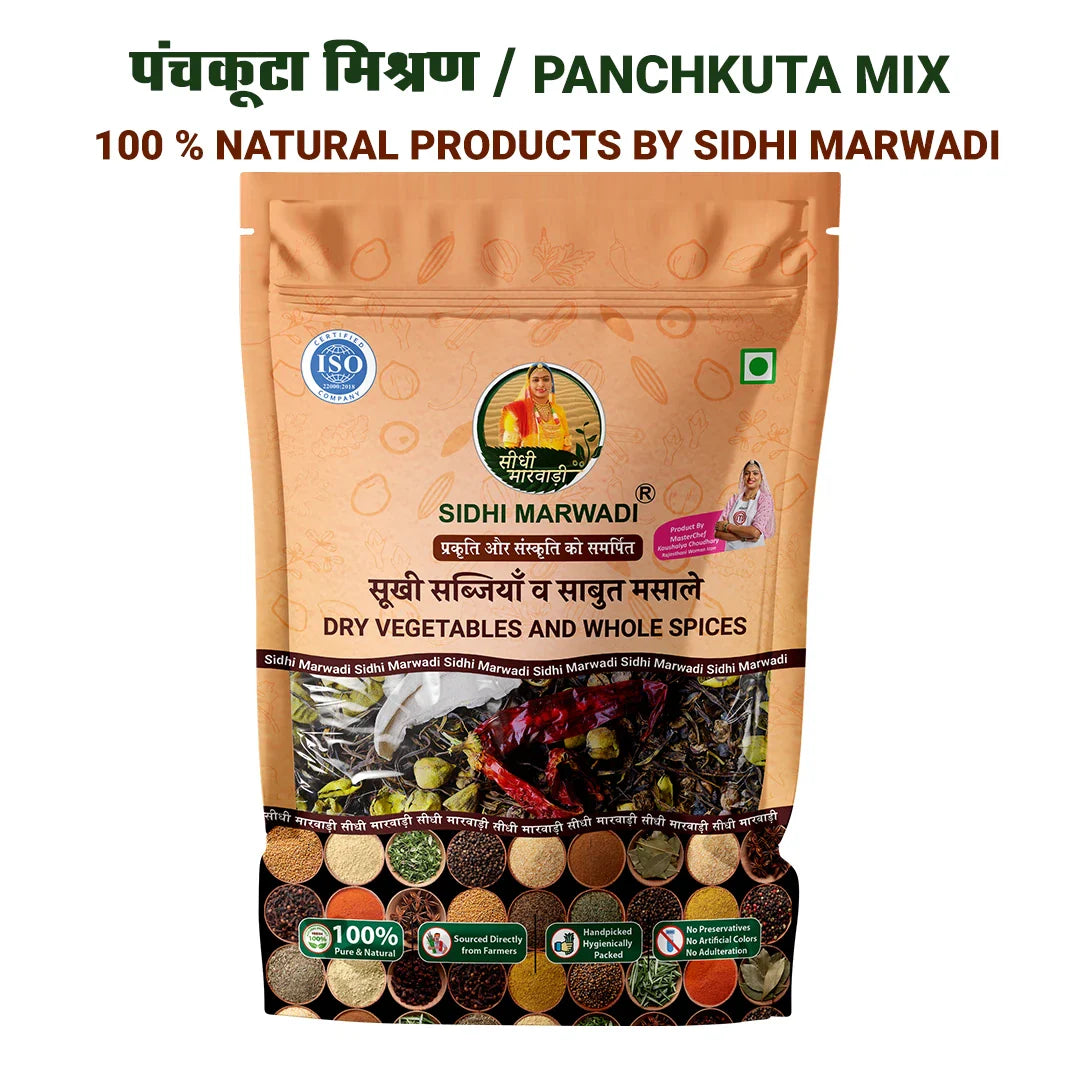 Rajasthani panchkuta dry vegetable mix with name