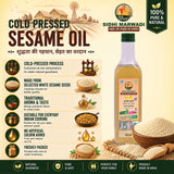 Cold pressed sesame oil 500ml with til seeds by Sidhi Marwadi