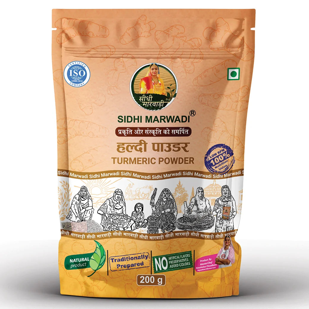 Sidhi Marwadi Turmeric Powder 200g front pack