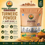 Sidhi Marwadi Turmeric Powder packaging with product details