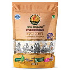 Sidhi Marwadi Turmeric Powder 200g front pack