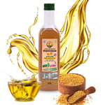 Sidhi Marwadi Cold Pressed Yellow Mustard Oil 1L front bottle
